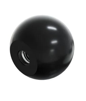 UCHWYT BAKELITOWY 'KULA' CZARNY M6*32MM DIN319C