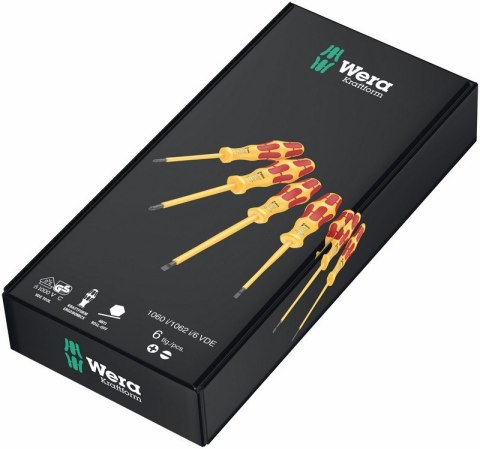 ZESTAW WKRĘTAKÓW KRAFTFORM VDE 1060 I/1062 I/6, 6 CZĘŚĆ ZESTAW WKRĘTAKÓW KRAFTFORM VDE 1060 I/1062 I/6, 6 CZĘŚĆ