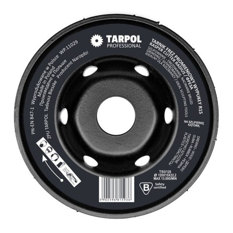 TARNIK FREZ PROMIENIOWY T-93 R15 WYPUKŁY 120MM TARNIK FREZ PROMIENIOWY T-93 R15 WYPUKŁY 120MM