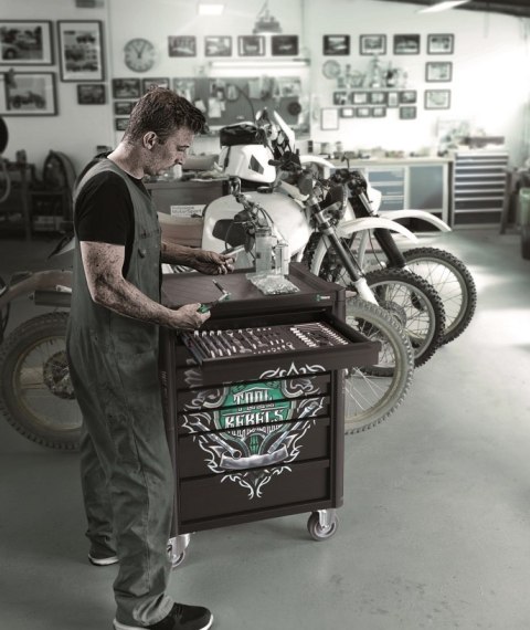 WÓZEK WARSZTATOWY 1 TOOL REBEL 9700 Z WYPOSAŻENIEM, 78CZ. WÓZEK WARSZTATOWY 1 TOOL REBEL 9700 Z WYPOSAŻENIEM, 78CZ.