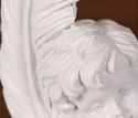 Figurka Dekoracyjna Anioł Biały Aniołek Z Piórem Książkami