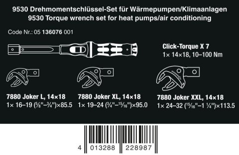 KOMPLET KLUCZY DYNAMOMETR.CLICK-TORQUE DO KOŃC.WTYKOWYCH 4CZ KOMPLET KLUCZY DYNAMOMETR.CLICK-TORQUE DO KOŃC.WTYKOWYCH 4CZ