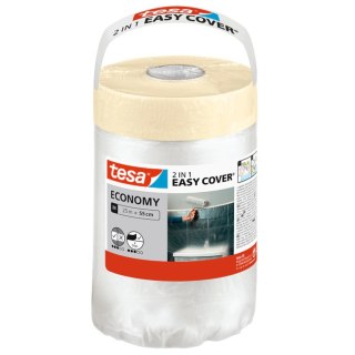 FOLIA OCHRONNA Z TAŚMĄ EASY-COVER-ECONOMY/M/25X550 TESA