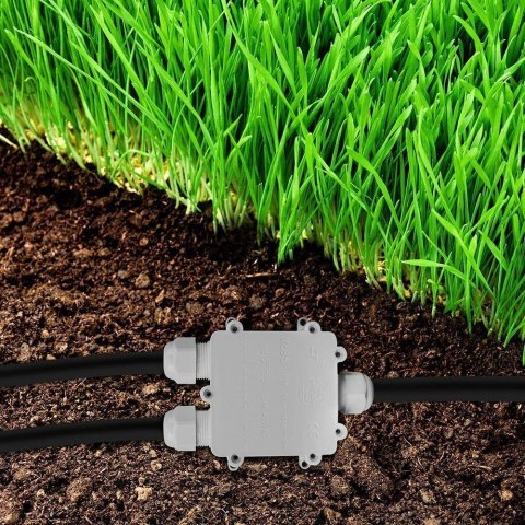 Puszka Złączka Mufa Hermetyczna 4x5Pin Biała Trójnik 0.5-2,5mm2 Średnica przewodu 8-12mm IP68 V-TAC VT-870 Puszka Złączka Mufa Hermetyczna 4x5Pin Biała Trójnik 0.5-2,5mm2 Średnica przewodu 8-12mm IP68 V-TAC VT-870