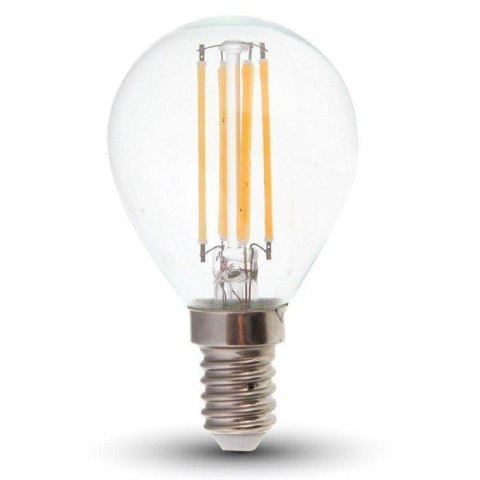 Żarówka LED V-TAC 4W Filament E14 P45 Kulka VT-1996 4000K 400lm Żarówka LED V-TAC 4W Filament E14 P45 Kulka VT-1996 4000K 400lm