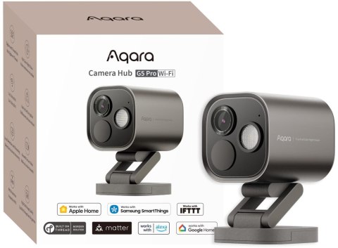 Aqara Camera Hub G5 Pro Wi-Fi Szara | Kamera IP | 1520p, Zigbee, CH-C07D Aqara Camera Hub G5 Pro Wi-Fi Szara | Kamera IP | 1520p, Zigbee, CH-C07D