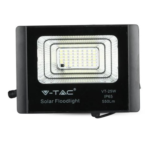 Projektor LED Solarny V-TAC 12W Czarny IP65, Pilot, Timer VT-25W 6000K 550lm Projektor LED Solarny V-TAC 12W Czarny IP65, Pilot, Timer VT-25W 6000K 550lm