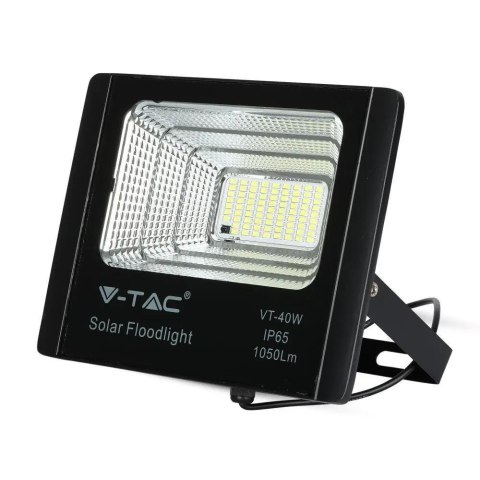 Projektor LED Solarny V-TAC 16W Czarny IP65, Pilot, Timer VT-40W 4000K 1050lm Projektor LED Solarny V-TAC 16W Czarny IP65, Pilot, Timer VT-40W 4000K 1050lm