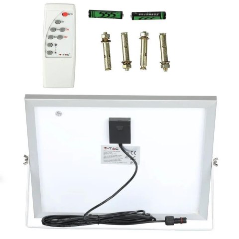 Projektor LED Solarny V-TAC 16W Czarny IP65, Pilot, Timer VT-40W 4000K 1050lm Projektor LED Solarny V-TAC 16W Czarny IP65, Pilot, Timer VT-40W 4000K 1050lm