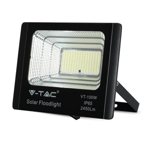 Projektor LED Solarny V-TAC 35W Czarny IP65, Pilot, Timer VT-100W 4000K 2450lm Projektor LED Solarny V-TAC 35W Czarny IP65, Pilot, Timer VT-100W 4000K 2450lm