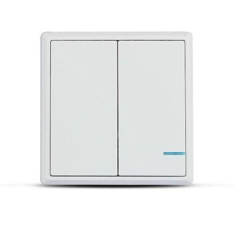 Przełącznik Bezprzewodowy Podwójny IP54 do SKU 8458, 8459 V-TAC VT-5132 Przełącznik Bezprzewodowy Podwójny IP54 do SKU 8458, 8459 V-TAC VT-5132