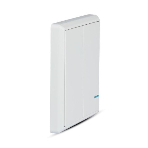 Przełącznik Bezprzewodowy Podwójny IP54 do SKU 8458, 8459 V-TAC VT-5132 Przełącznik Bezprzewodowy Podwójny IP54 do SKU 8458, 8459 V-TAC VT-5132