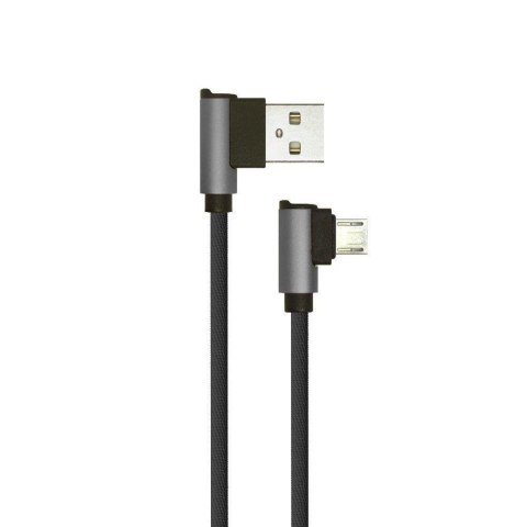 Przewód Micro USB V-TAC 1M Czarny Wtyk Kątowy Seria Diamond VT-5361 Przewód Micro USB V-TAC 1M Czarny Wtyk Kątowy Seria Diamond VT-5361