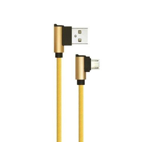 Przewód Micro USB V-TAC 1M Złoty Wtyk Kątowy Seria Diamond VT-5362 Przewód Micro USB V-TAC 1M Złoty Wtyk Kątowy Seria Diamond VT-5362