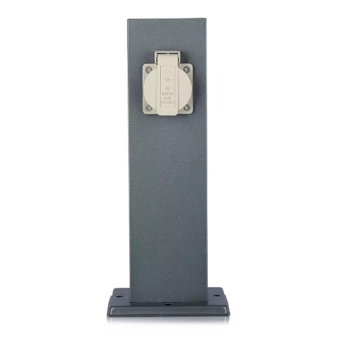 Słupek Ogrodowy V-TAC 2 Gniazda 30cm 2x16A 3600W IP44 Grafit VT-1155-1 Słupek Ogrodowy V-TAC 2 Gniazda 30cm 2x16A 3600W IP44 Grafit VT-1155-1