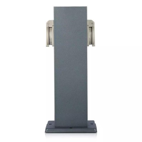 Słupek Ogrodowy V-TAC 2 Gniazda 30cm 2x16A 3600W IP44 Grafit VT-1155-1 Słupek Ogrodowy V-TAC 2 Gniazda 30cm 2x16A 3600W IP44 Grafit VT-1155-1