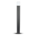 Słupek Ogrodowy V-TAC GU10 Okrągły Aluminium Czarny 80x80x800mm IP54 VT-7618 3 Lata Gwarancji
