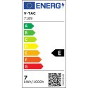 Żarówka LED V-TAC 7W Filament E27 G125 Mrożona VT-2067 2700K 800lm