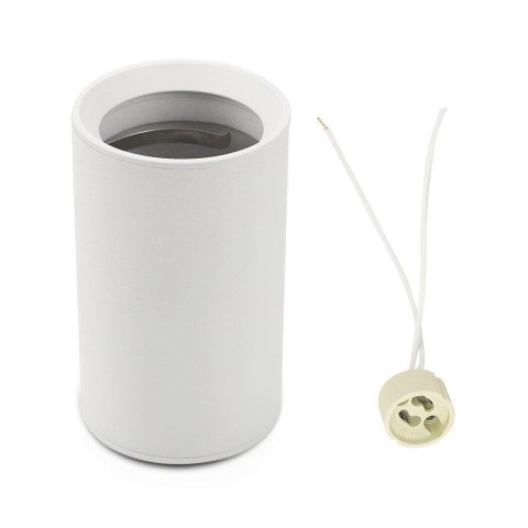 Oprawa V-TAC Aluminiowa GU10 Okrągła Natynkowa Tuba Biała 60x100mm VT-807-W 3 Lata Gwarancji Oprawa V-TAC Aluminiowa GU10 Okrągła Natynkowa Tuba Biała 60x100mm VT-807-W 3 Lata Gwarancji