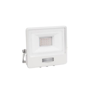Projektor LED V-TAC 10W SAMSUNG CHIP Czujnik Ruchu Biały Z MUFĄ VT-118S 3000K 735lm 5 Lat Gwarancji