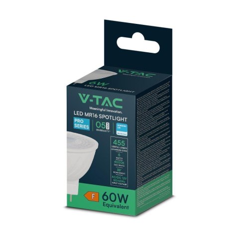 Żarówka LED V-TAC SAMSUNG CHIP 6W GU5.3 MR16 12V 38st VT-257 3000K 455lm 5 Lat Gwarancji Żarówka LED V-TAC SAMSUNG CHIP 6W GU5.3 MR16 12V 38st VT-257 3000K 455lm 5 Lat Gwarancji