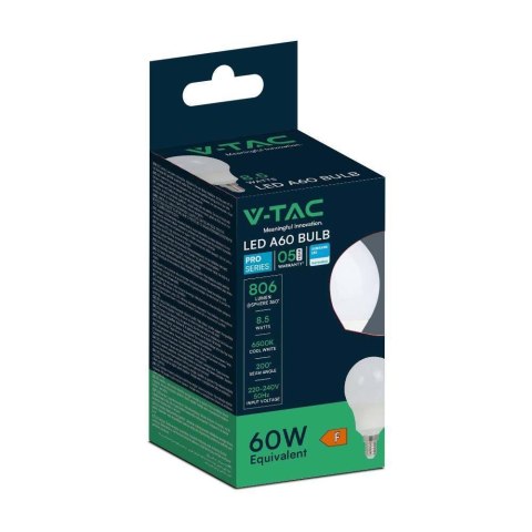 Żarówka LED V-TAC SAMSUNG CHIP 8,5W E14 Kulka VT-269 4000K 806lm 5 Lat Gwarancji