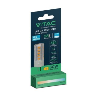 Żarówka LED V-TAC SAMSUNG CHIP 3.2W G4 12V VT-234 3000K 385lm 5 Lat Gwarancji