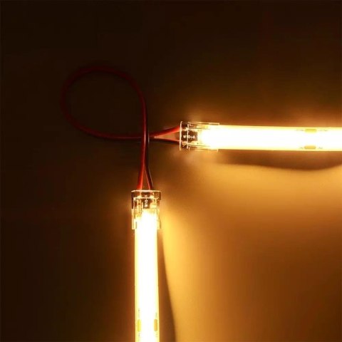 Konektor Złączka Taśm LED V-TAC Przeźroczysta Taśma-Przewód-Taśma Gęste/Zwykłe/COB 10mm Konektor Złączka Taśm LED V-TAC Przeźroczysta Taśma-Przewód-Taśma Gęste/Zwykłe/COB 10mm