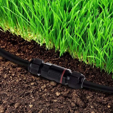 Złączka Mufa Hermetyczna 2x3Pin Czarna Średnica przewodu 4-6,5mm IP68 V-TAC VT-792 Złączka Mufa Hermetyczna 2x3Pin Czarna Średnica przewodu 4-6,5mm IP68 V-TAC VT-792