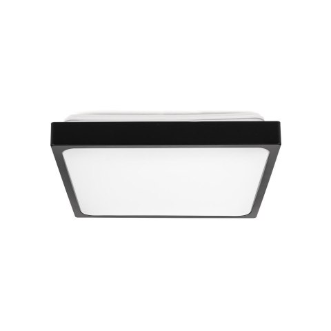 Plafon V-TAC 18W LED Kwadrat IP44 23x23cm Czarny VT-8618B-SQ 3000K 1800lm