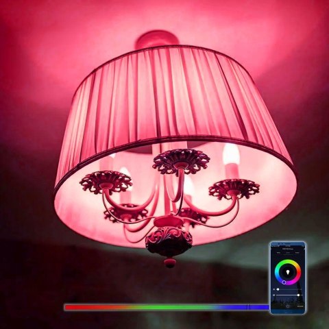 Żarówka LED SMART WiFi V-TAC 4.8W E14 Świeczka TUYA Alexa Google Home VT-5114-N RGB+2700K-6400K 450lm