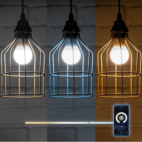 Żarówka LED SMART WiFi V-TAC 8.5W E27 A60 TUYA Amazon Alexa Google Home VT-5109 RGB+2700K-6500K 806lm