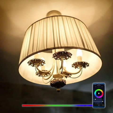 Żarówka LED SMART WiFi V-TAC 8.5W E27 A60 TUYA Amazon Alexa Google Home VT-5109 RGB+2700K-6500K 806lm