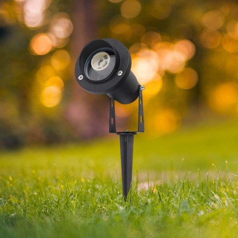 Oprawa Gruntowa Ogrodowa Wbijana Aluminium GU10 Czarna z daszkiem IP65 V-TAC VT-1126 3 Lata Gwarancji Oprawa Gruntowa Ogrodowa Wbijana Aluminium GU10 Czarna z daszkiem IP65 V-TAC VT-1126 3 Lata Gwarancji