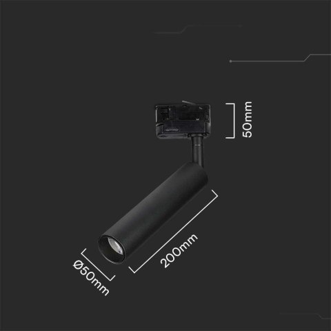 Oprawa Szynosystem 3F V-TAC 15W LED SAMSUNG CHIP CRI90+ Czarna VT-415 4000K 1500lm 5 Lat Gwarancji Oprawa Szynosystem 3F V-TAC 15W LED SAMSUNG CHIP CRI90+ Czarna VT-415 4000K 1500lm 5 Lat Gwarancji