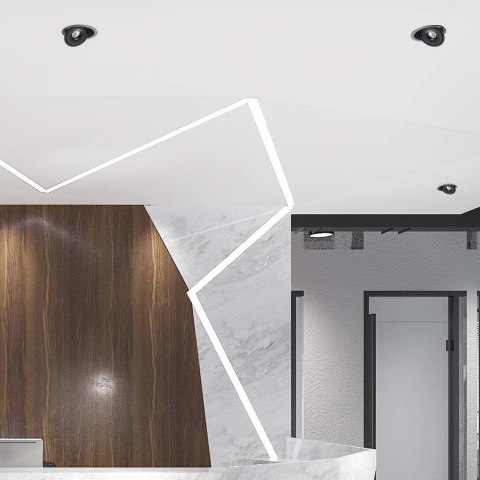 Oprawa V-TAC LED Uchylny Downlight 12W LED COB CRI90+ CCT Czarna VT-2512 3000K-4000K-6400K 785lm Oprawa V-TAC LED Uchylny Downlight 12W LED COB CRI90+ CCT Czarna VT-2512 3000K-4000K-6400K 785lm