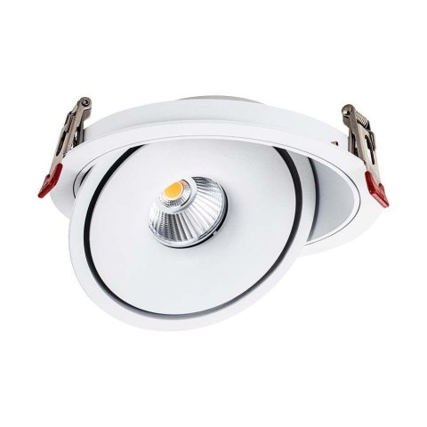 Oprawa V-TAC LED Uchylny Downlight 20W LED COB CRI90+ CCT Biała VT-2520 3000K-4000K-6400K 1408lm Oprawa V-TAC LED Uchylny Downlight 20W LED COB CRI90+ CCT Biała VT-2520 3000K-4000K-6400K 1408lm