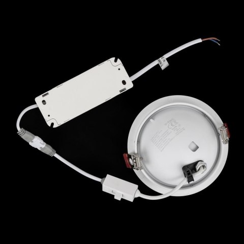 Oprawa V-TAC LED Uchylny Downlight 20W LED COB CRI90+ CCT Biała VT-2520 3000K-4000K-6400K 1408lm Oprawa V-TAC LED Uchylny Downlight 20W LED COB CRI90+ CCT Biała VT-2520 3000K-4000K-6400K 1408lm