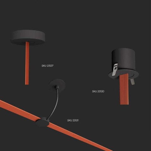 Klips 36x25mm Szynosystem Taśmowy 48V V-TAC Czarne 3 Lata Gwarancji Klips 36x25mm Szynosystem Taśmowy 48V V-TAC Czarne 3 Lata Gwarancji