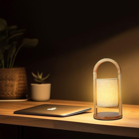 Lampka Biurkowa Nocna V-TAC 1,5W LED Ładowanie Ściemnianie Drewno VT-7570 3000K 100lm Lampka Biurkowa Nocna V-TAC 1,5W LED Ładowanie Ściemnianie Drewno VT-7570 3000K 100lm