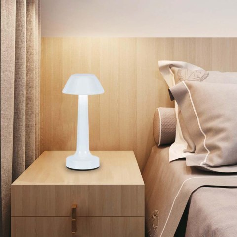 Lampka Biurkowa Nocna V-TAC 2W LED 23cm Ładowanie USB CCT Ściemnianie Biała VT-7566 3000K-6000K 40lm Lampka Biurkowa Nocna V-TAC 2W LED 23cm Ładowanie USB CCT Ściemnianie Biała VT-7566 3000K-6000K 40lm