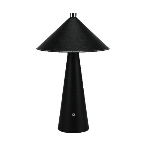 Lampka Biurkowa Nocna V-TAC 3W LED 33cm CCT Ładowanie USB-C Ściemnianie Czarna Skóra VT-10117 3000K-6000K 240lm Lampka Biurkowa Nocna V-TAC 3W LED 33cm CCT Ładowanie USB-C Ściemnianie Czarna Skóra VT-10117 3000K-6000K 240lm