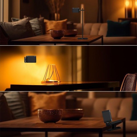 Lampka Biurkowa V-TAC 4w1 35cm Kinkiet Klips Latarka 3W LED CCT Czarna VT-10115 3000K-6000K 300lm Lampka Biurkowa V-TAC 4w1 35cm Kinkiet Klips Latarka 3W LED CCT Czarna VT-10115 3000K-6000K 300lm