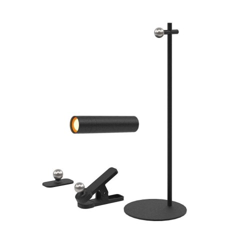 Lampka Biurkowa V-TAC 4w1 37cm Kinkiet Klips Latarka 3W LED Czarna VT-7413 4000K 300lm Lampka Biurkowa V-TAC 4w1 37cm Kinkiet Klips Latarka 3W LED Czarna VT-7413 4000K 300lm