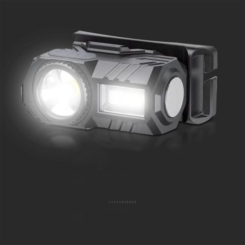 Latarka 3w1 Czołowa Rowerowa V-TAC 3W SMD Ładowanie USB-C IP43 VT-9902 190lm Latarka 3w1 Czołowa Rowerowa V-TAC 3W SMD Ładowanie USB-C IP43 VT-9902 190lm
