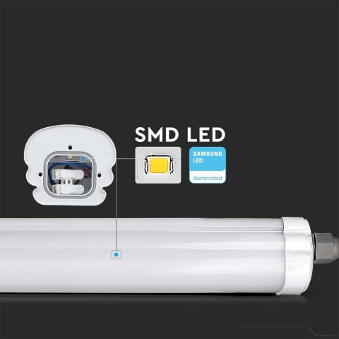 Oprawa Hermetyczna LED V-TAC SAMSUNG CHIP G-SERIES 60cm 18W 120Lm/W VT-6076 4000K 2160lm 3 Lata Gwarancji Oprawa Hermetyczna LED V-TAC SAMSUNG CHIP G-SERIES 60cm 18W 120Lm/W VT-6076 4000K 2160lm 3 Lata Gwarancji