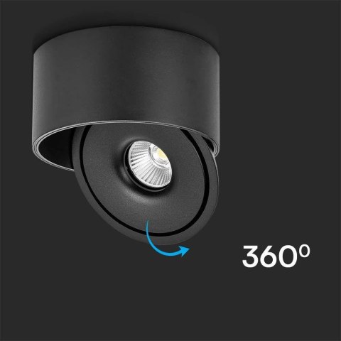 Oprawa Natynkowa Downlight V-TAC 20W Uchylna CRI90 CCT Czarna VT-2825 3000K-4000K-6400K 1408lm Oprawa Natynkowa Downlight V-TAC 20W Uchylna CRI90 CCT Czarna VT-2825 3000K-4000K-6400K 1408lm