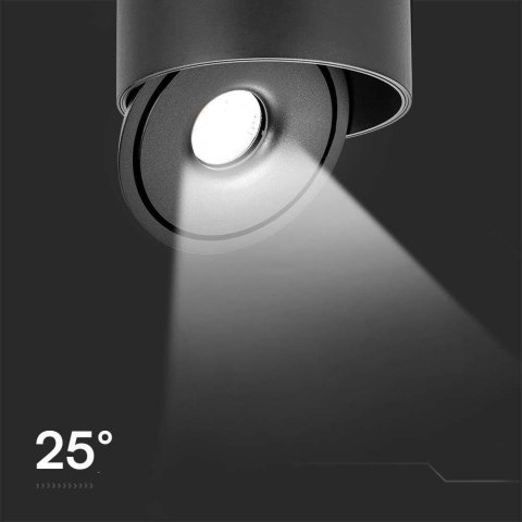 Oprawa Natynkowa Downlight V-TAC 20W Uchylna CRI90 CCT Czarna VT-2825 3000K-4000K-6400K 1408lm Oprawa Natynkowa Downlight V-TAC 20W Uchylna CRI90 CCT Czarna VT-2825 3000K-4000K-6400K 1408lm