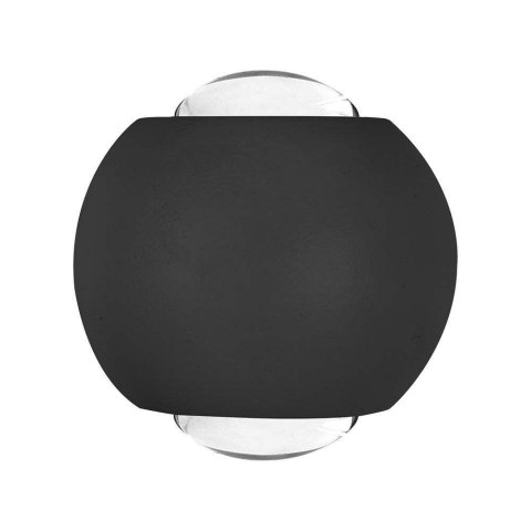 Oprawa Ścienna Góra Dół V-TAC 2W LED IP54 Czarna VT-2502 3000K 200lm Oprawa Ścienna Góra Dół V-TAC 2W LED IP54 Czarna VT-2502 3000K 200lm