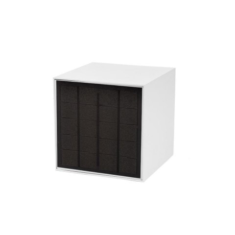 Oprawa Ścienna Solarna V-TAC 9W LED COB Regulowana Biała Kostka 15x15cm IP65 VT-11109 4000K 860lm Oprawa Ścienna Solarna V-TAC 9W LED COB Regulowana Biała Kostka 15x15cm IP65 VT-11109 4000K 860lm